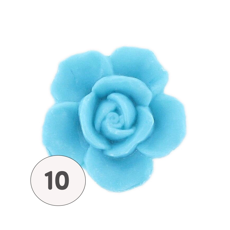 Turquoise flower soap - Bag 10 