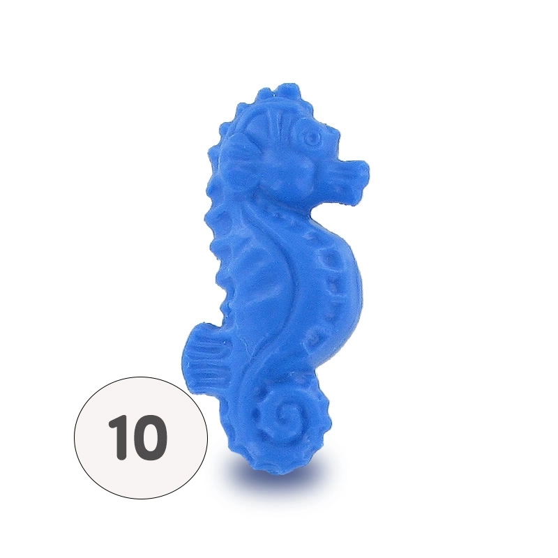 Blue seahorse soap - Bag of 10 