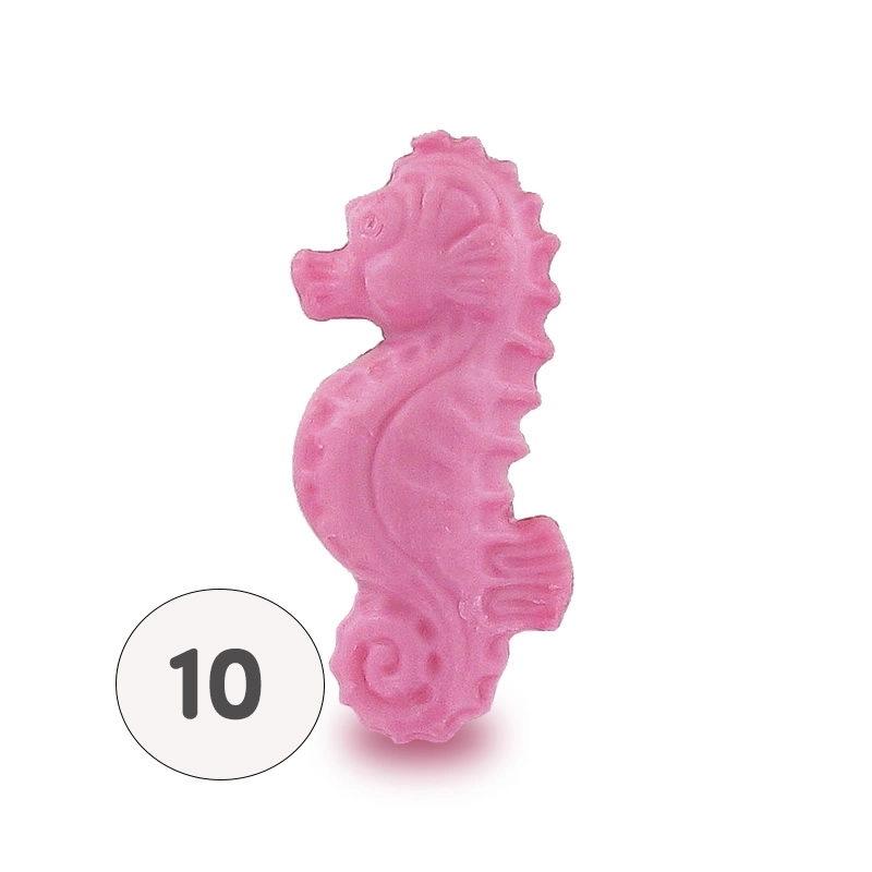 Pink seahorse soap - Bag 10 
