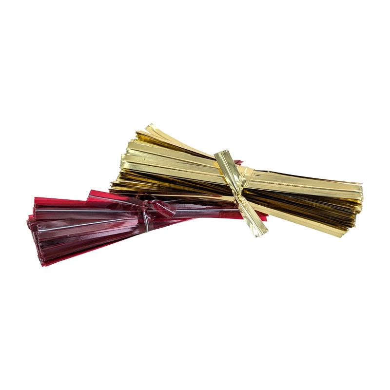 Closure ties for red confectionery bags - 100 pack 