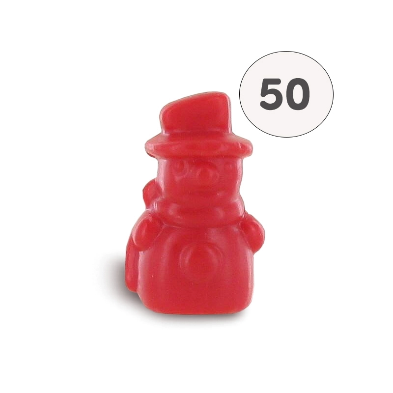 Red snowman soap - Bag 50 