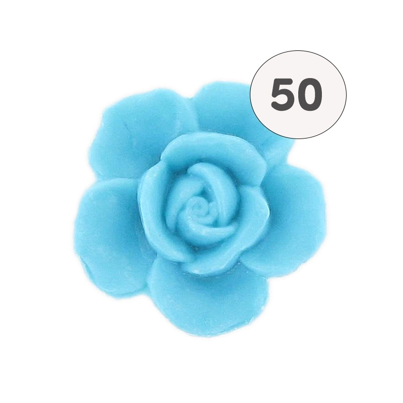 Turquoise flower soap - Bag 50 