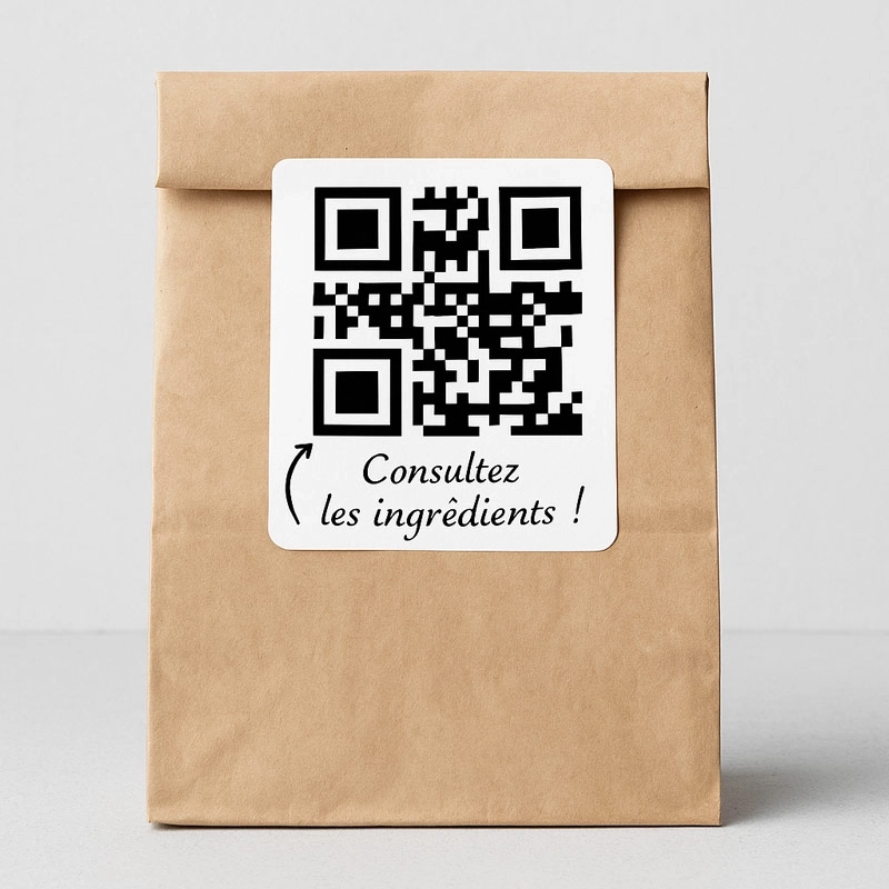 Confectionery bag with white lace cardboard base - Batch of 10 