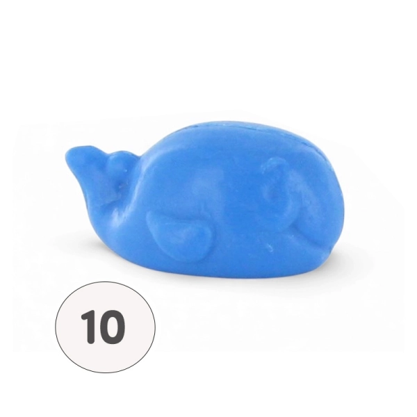 Manufacturer of soaps in the shape of a blue dolphin - Distribution in small packs